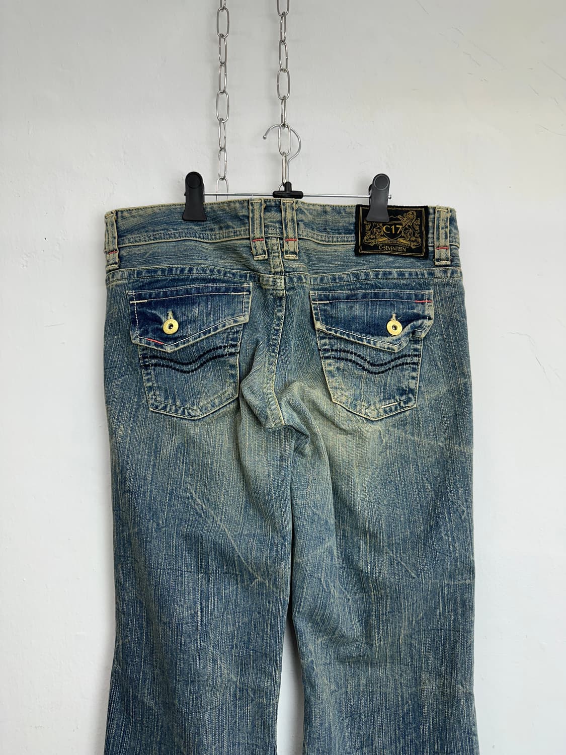 Sand-Washed Flare Jeans 상품이미지7