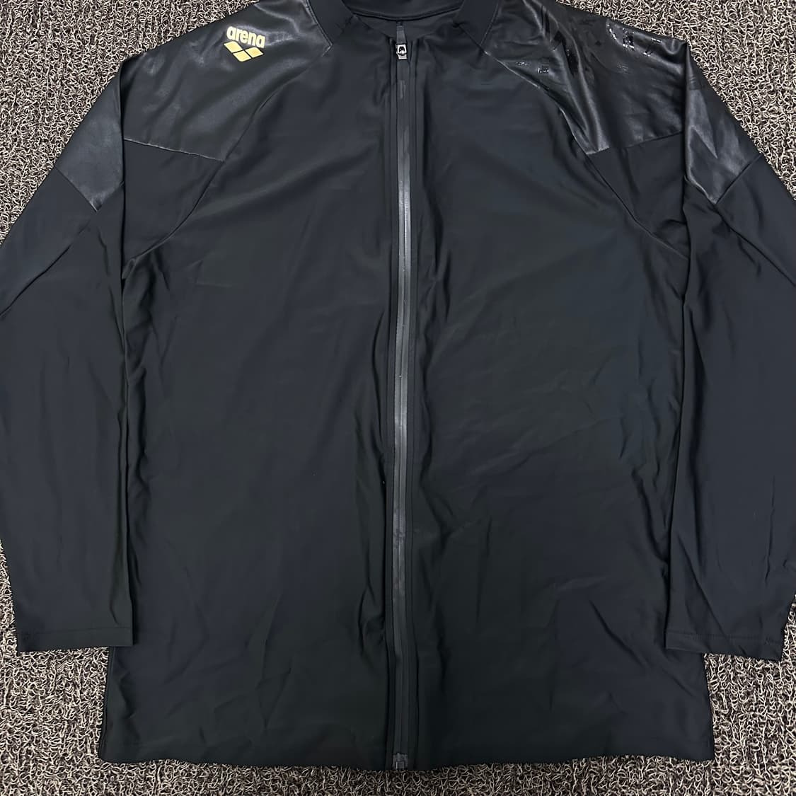 arena 아레나 블랙 래쉬가드 집업 자켓 110(2XL) 상품이미지3