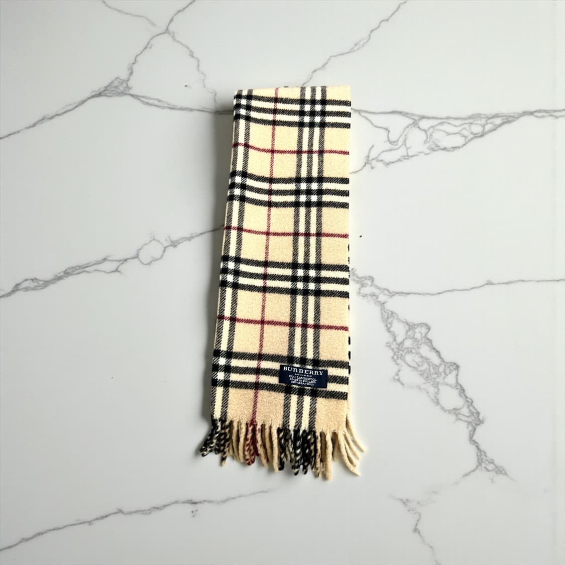 버버리 램스울 노바체크 베이지 머플러 상품이미지5