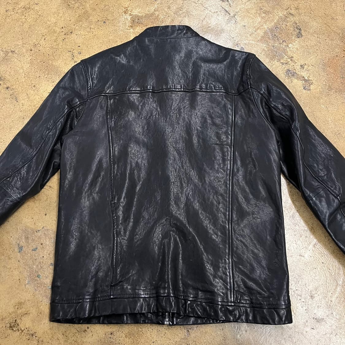 [정품/L] T.I FOR MEN 블랙 레더 라이더 자켓 b16 상품이미지4