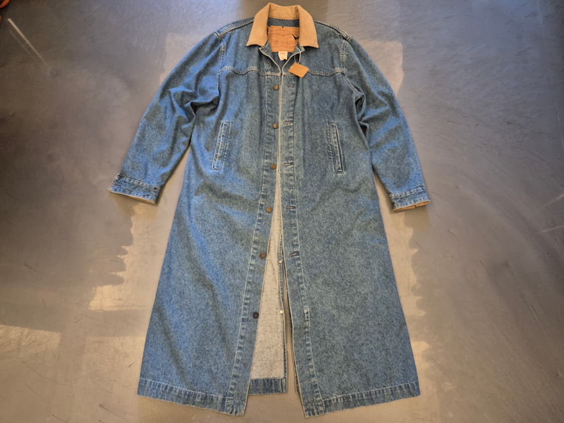80s 리바이스 데님 롱 코트 상품이미지1