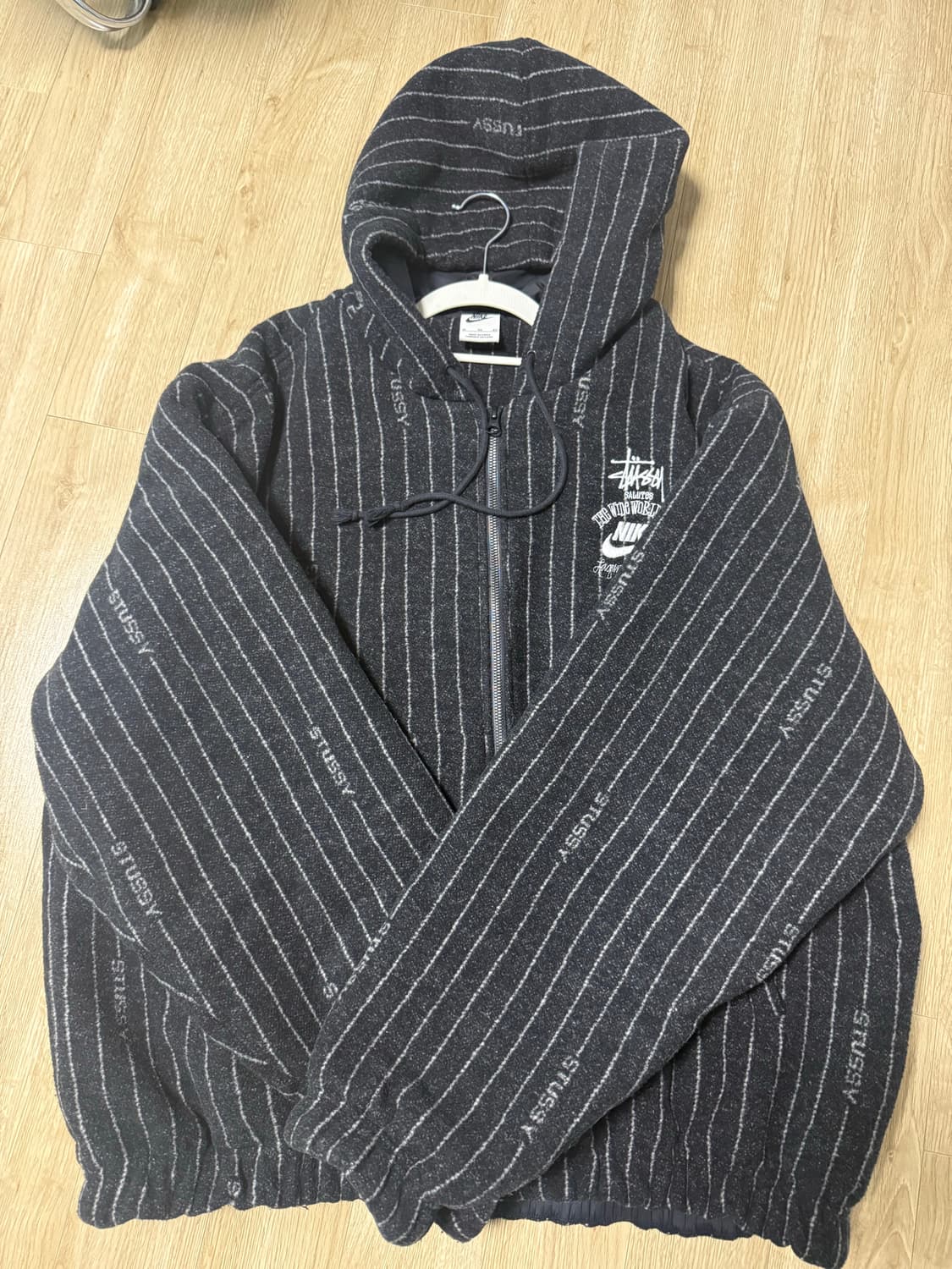 나이키 스투시 울 스트라이프 자켓 XL 상품이미지1