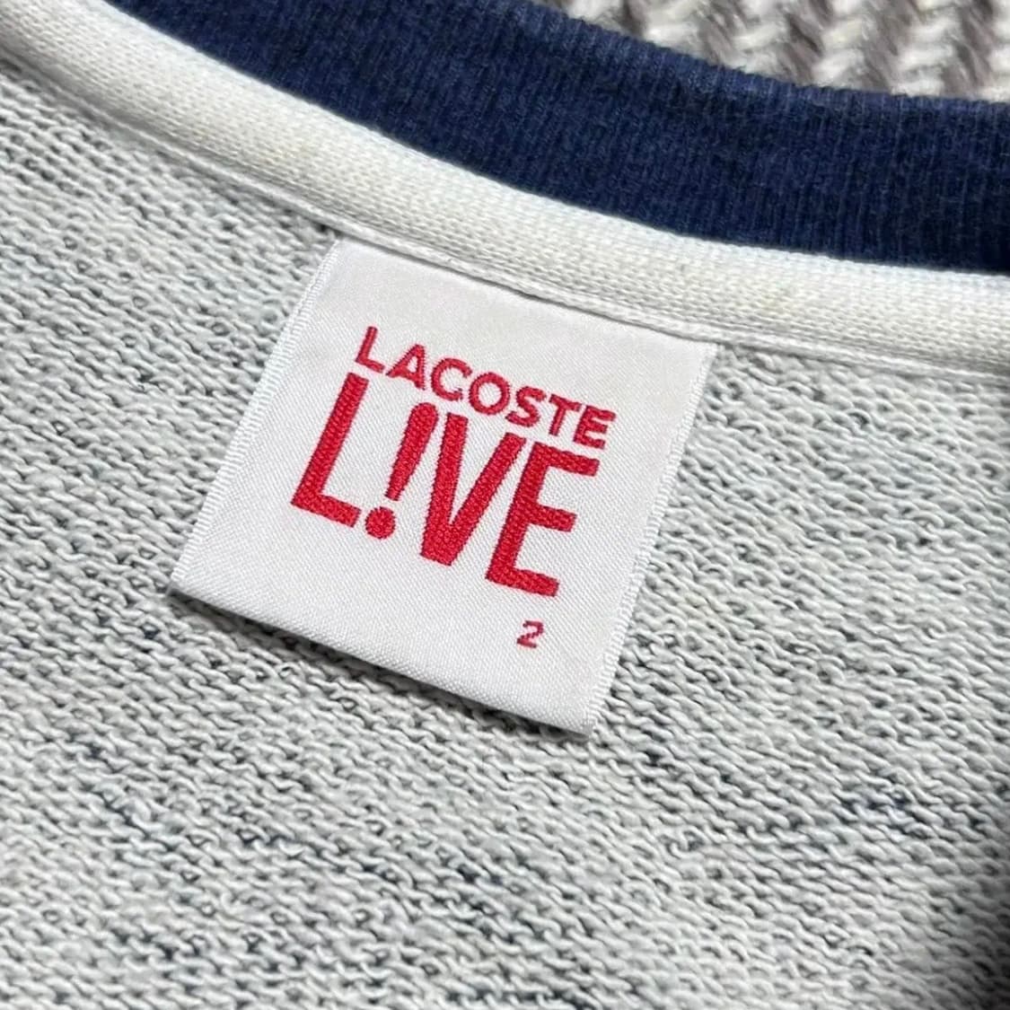 [S] Lacoste 라코스테 인디고 라운드 맨투맨 상품이미지4
