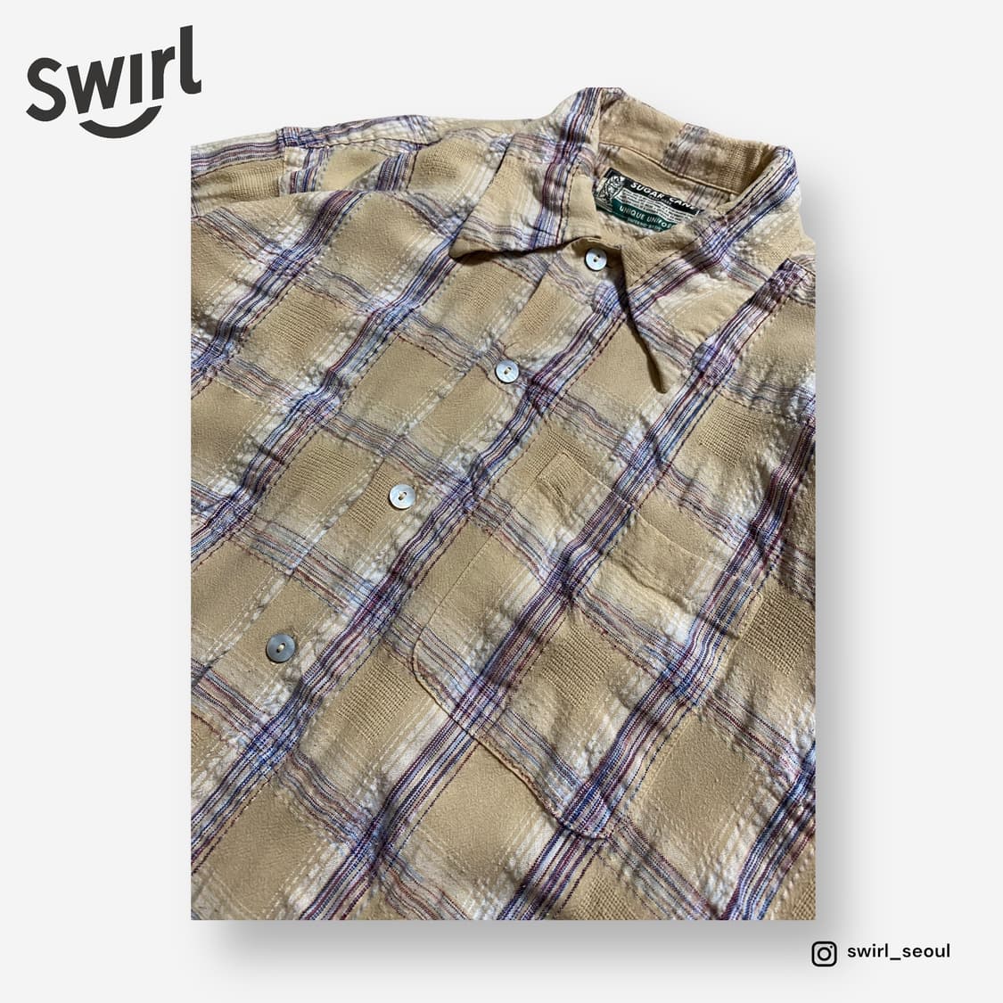 🌊Sugar cane slub shirts 상품이미지3