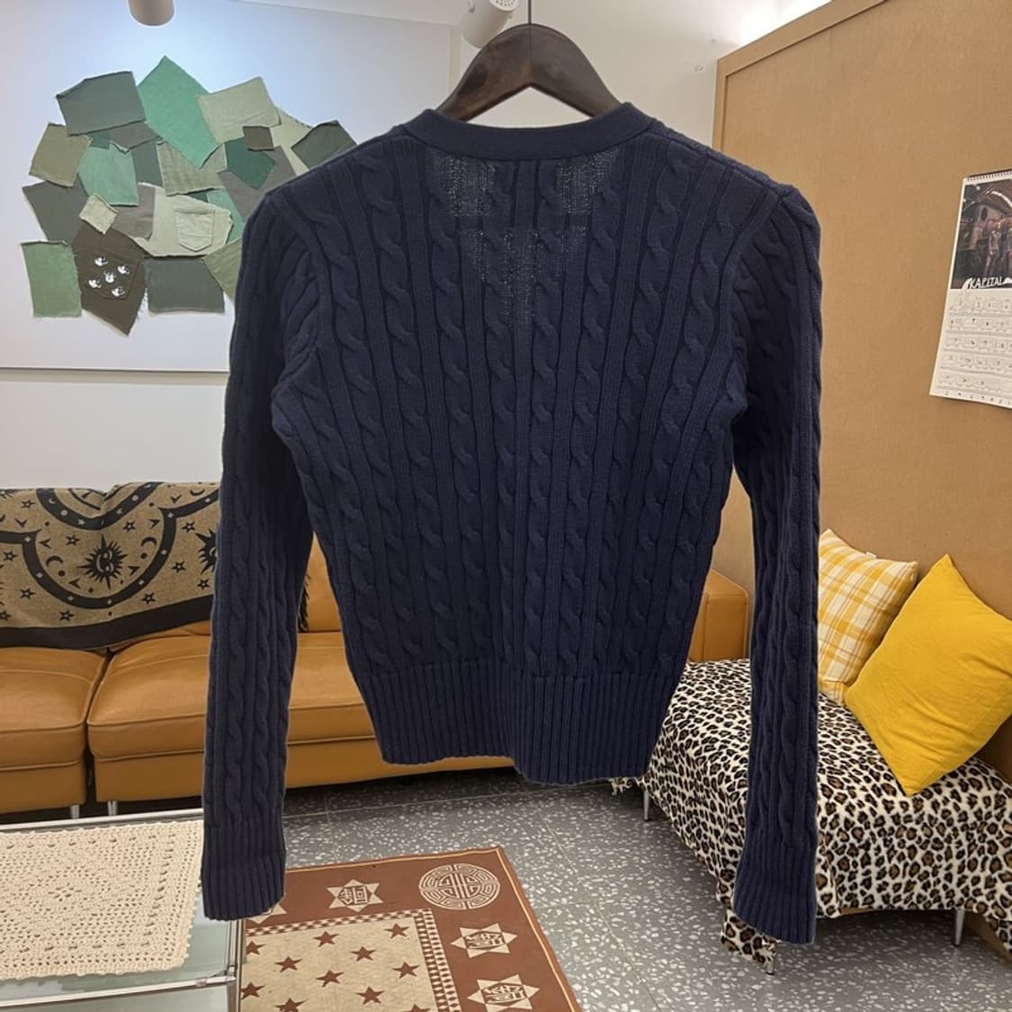 폴로 랄프로렌 모던 시크 캐주얼 슬림핏 꽈배기 가디건 XL C09853 상품이미지4