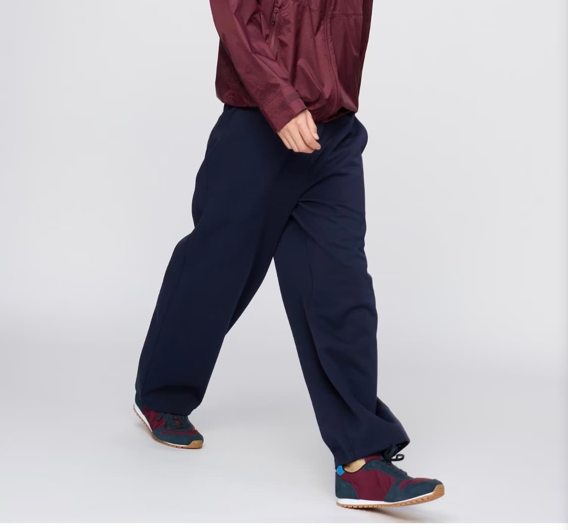 유니클로 C 스웨트 와이드 팬츠 네이비 상품이미지1