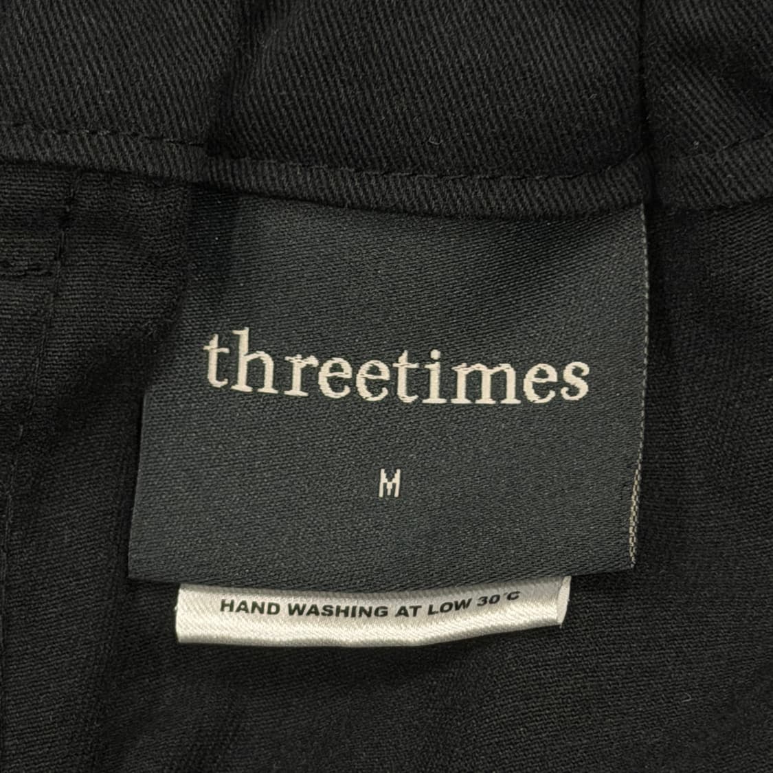 쓰리타임즈 아마존 카고 트라우저 팬츠 바지 블랙 상품이미지4