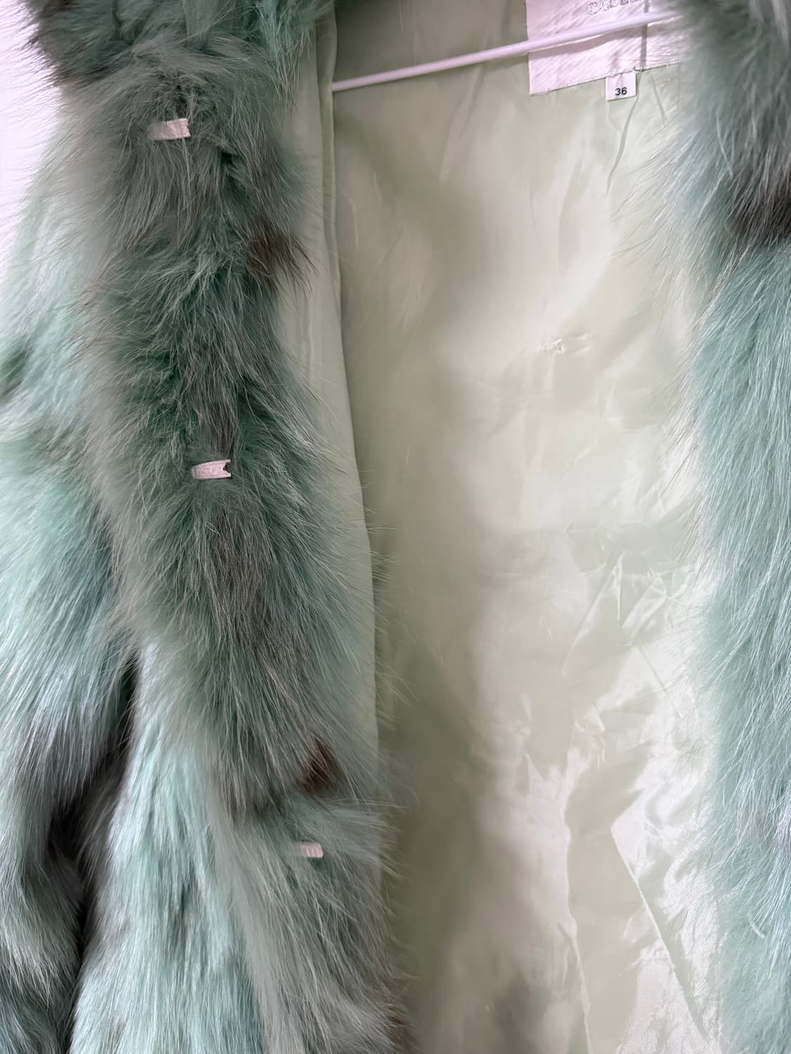 희귀 빈티지 민트 믹스 리얼 폭스 퍼자켓 상품이미지6