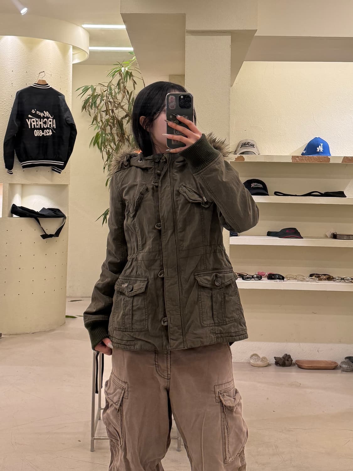 아베크롬비 퍼 트리밍 야상 파카 U700 상품이미지1