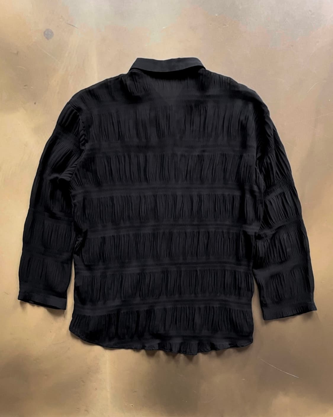 Jpn Vintage Real Pleats Black Shirt 상품이미지8