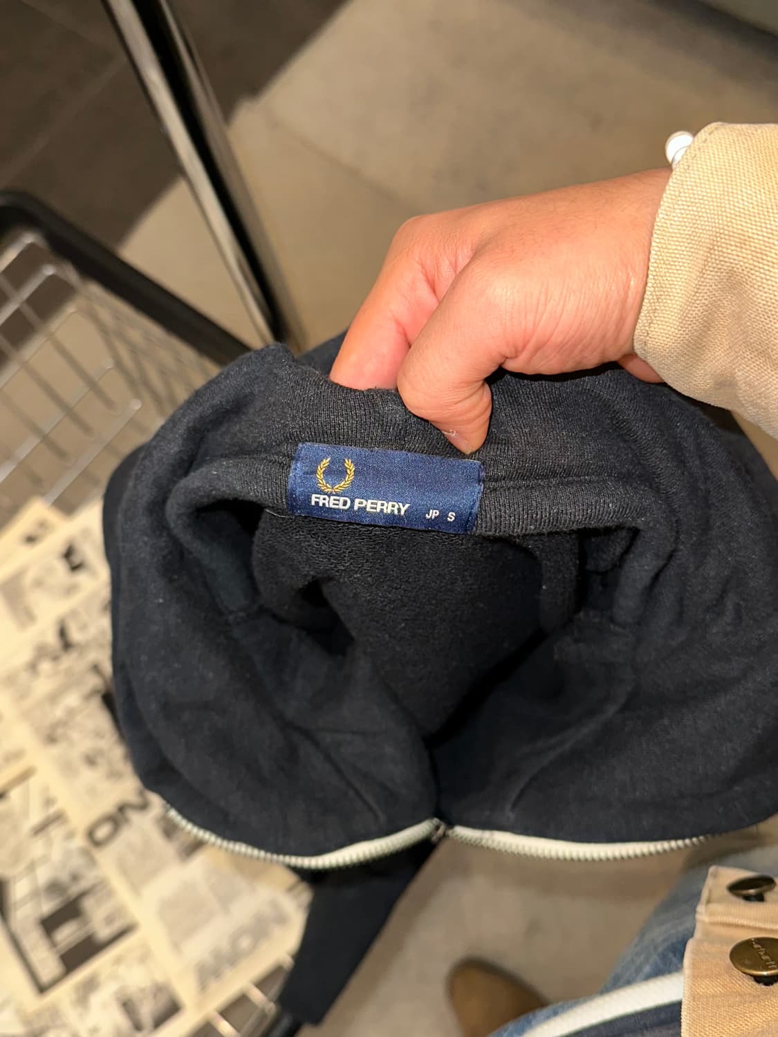 Fred Perry Japan line logo hood zip-up 상품이미지10