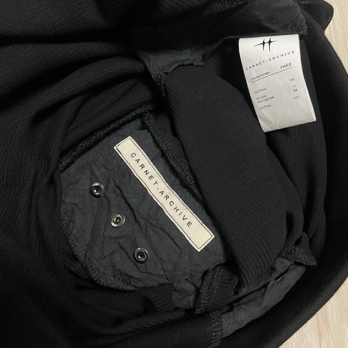 카르넷아카이브 매쉬 터틀넥 후드 상품이미지5