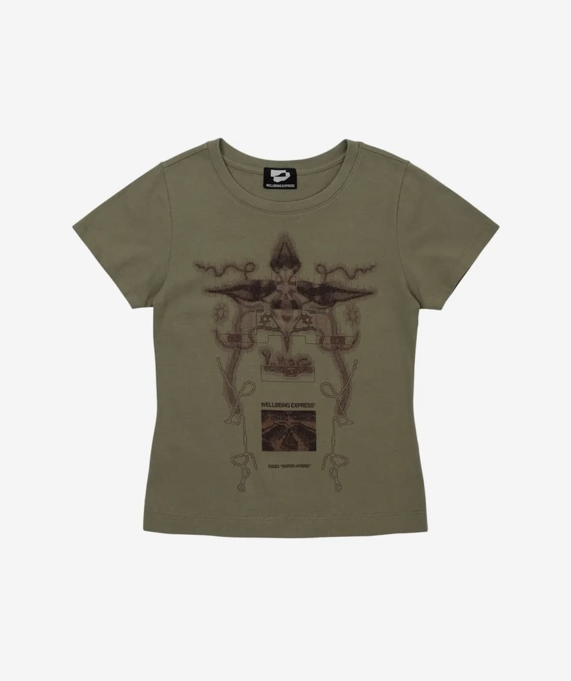 웰빙익스프레스 digital tattoo tee khaki 상품이미지1
