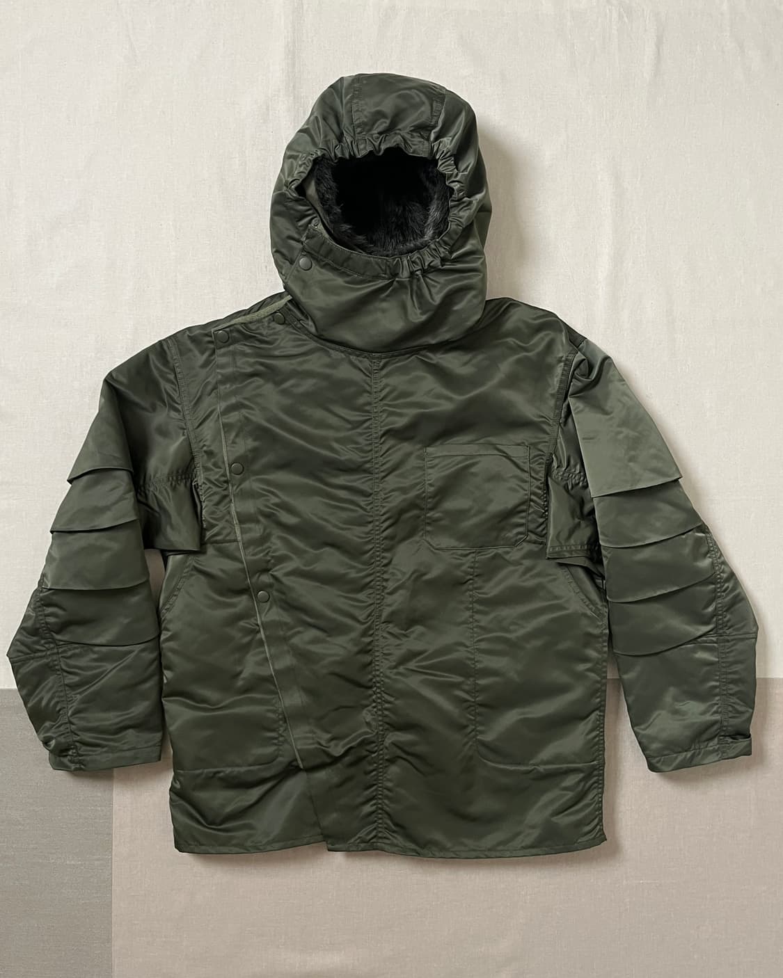 토가 비릴리스 밀리터리 파카 toga virilis 오버랩 파카 상품이미지1