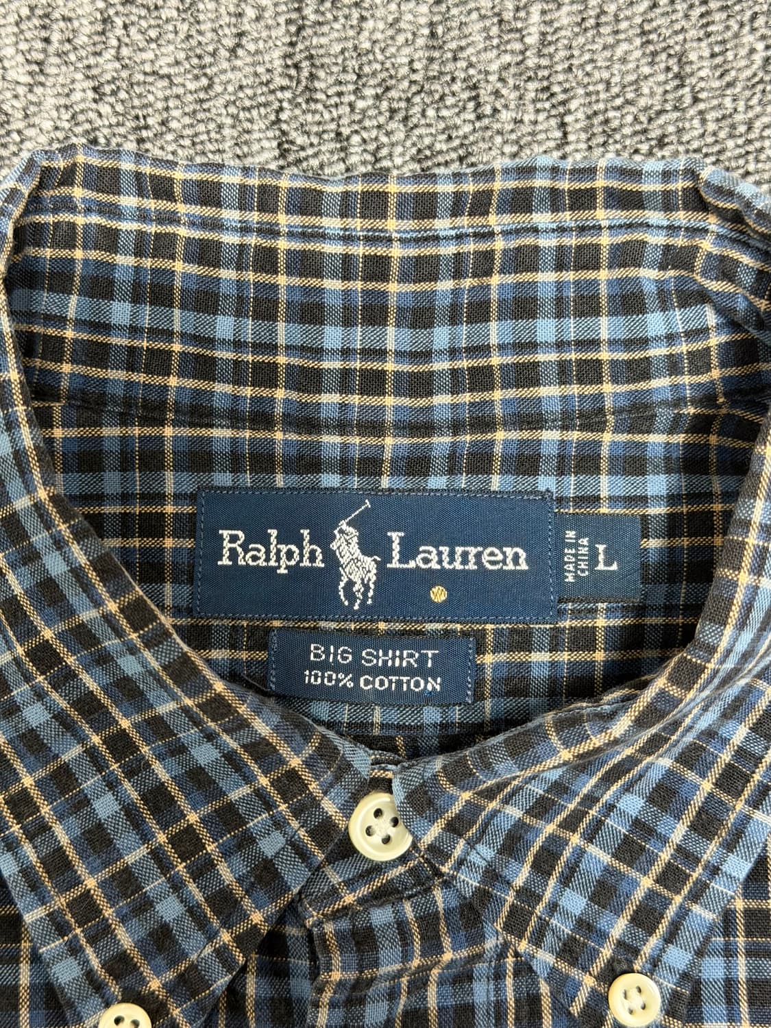 90's Polo ralph lauren BIG shirt 상품이미지5