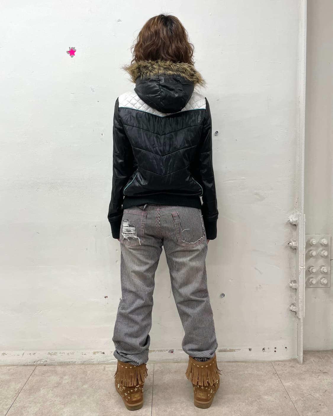 Retro Pink Letter 78 Padded 상품이미지6