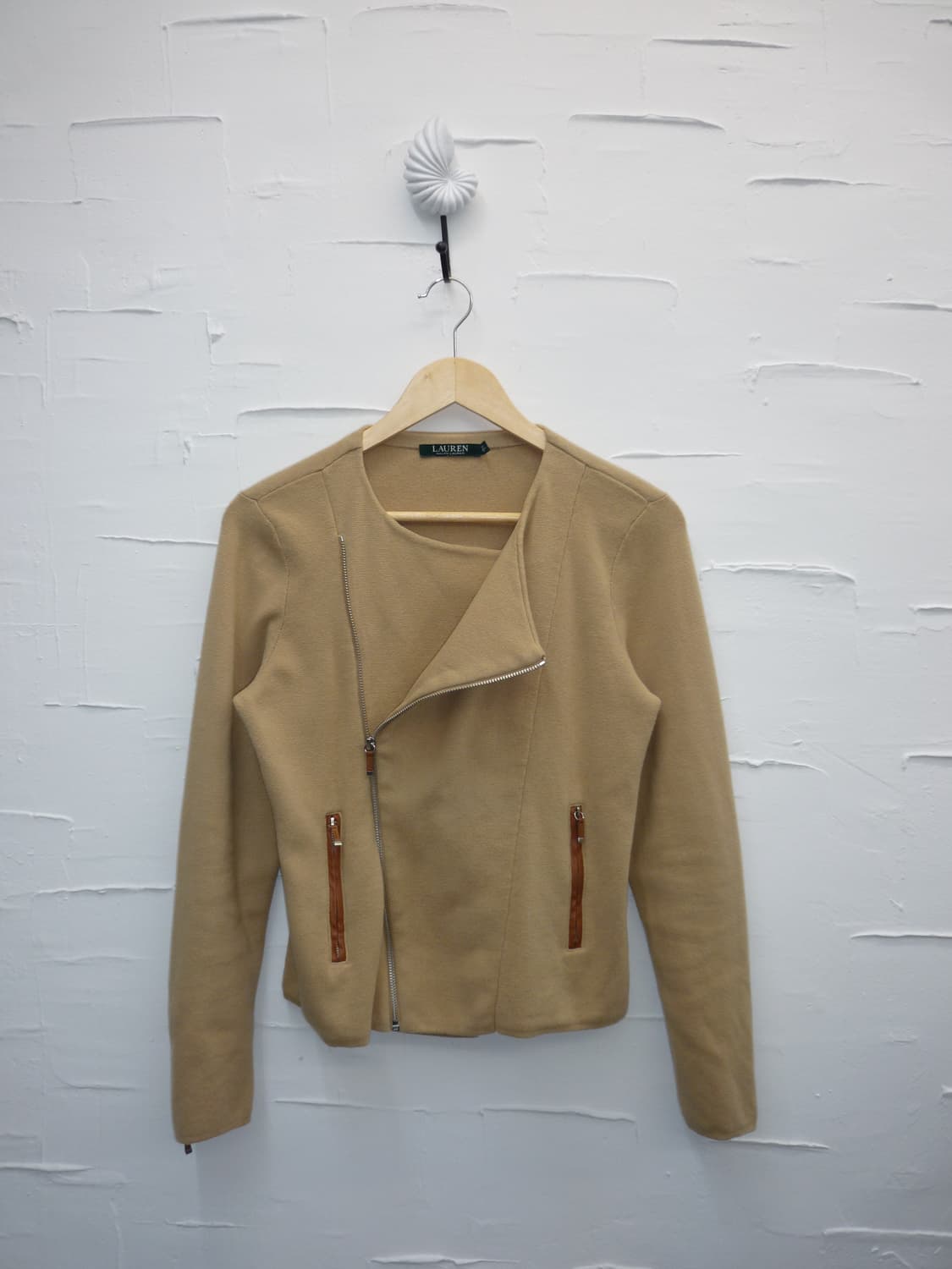 Beigie zipper cardigan 상품이미지4