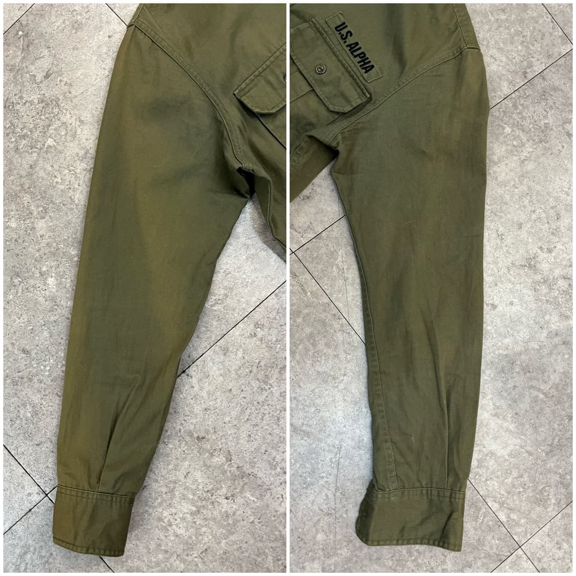 알파인더스트리 셔츠 카키 M #csz2996 상품이미지6