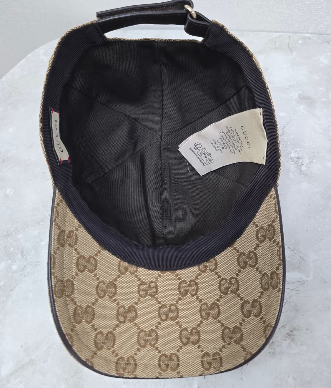 구찌 로고 볼캡 모자 s사이즈 판매 상품이미지5