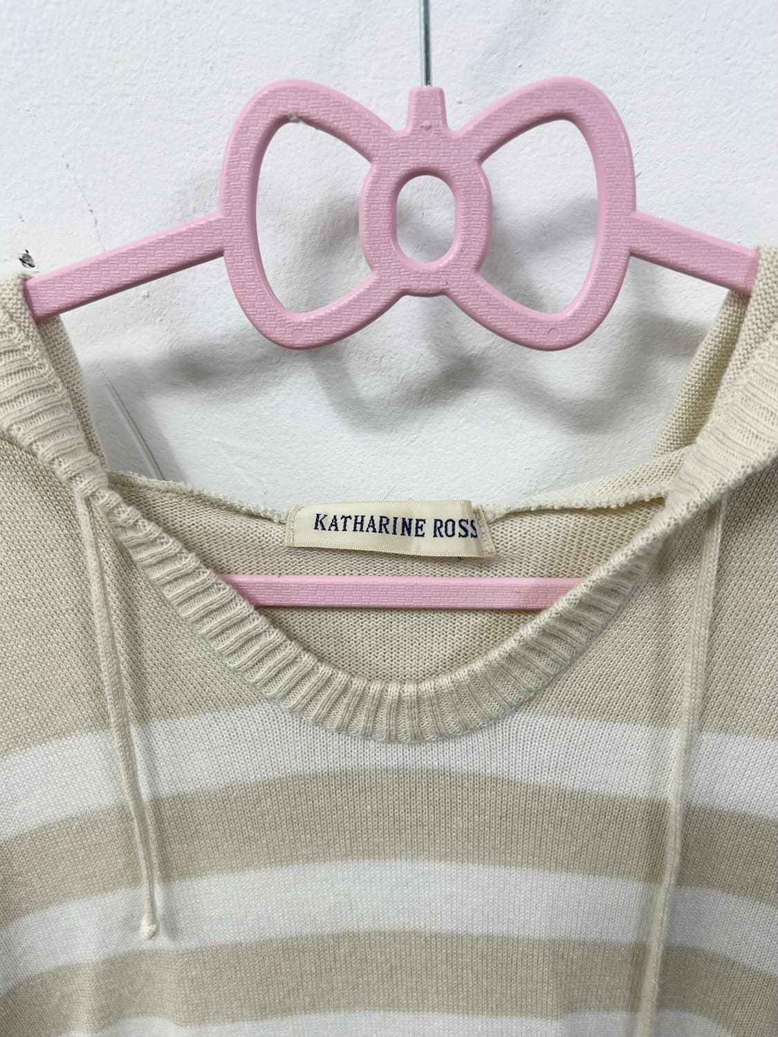 [KATHARINE ROSS] 갸루 y2k 로걀 스트라이프 후드 롱슬리브 상품이미지7