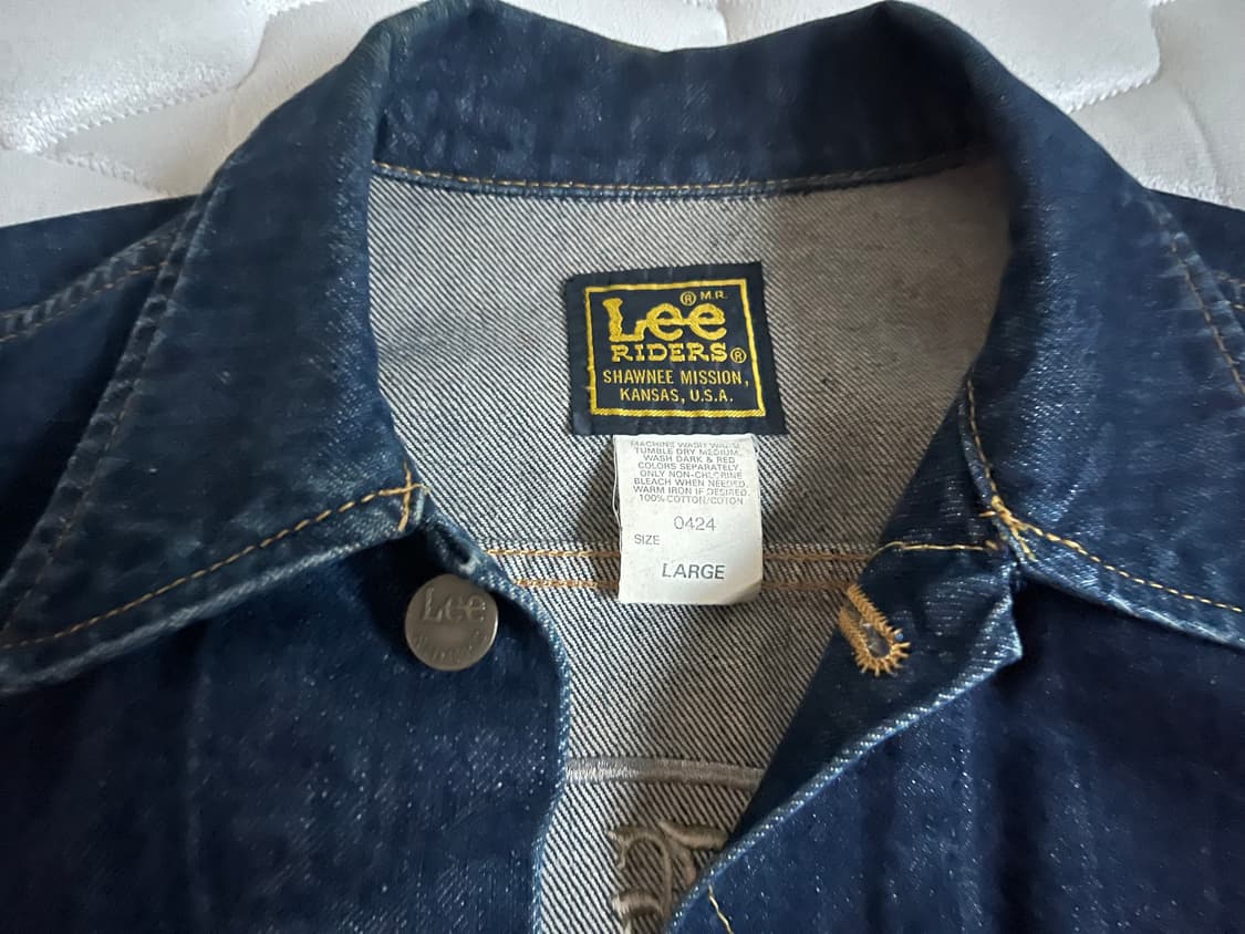 90s Lee X Edwin riders denim jacket 상품이미지3