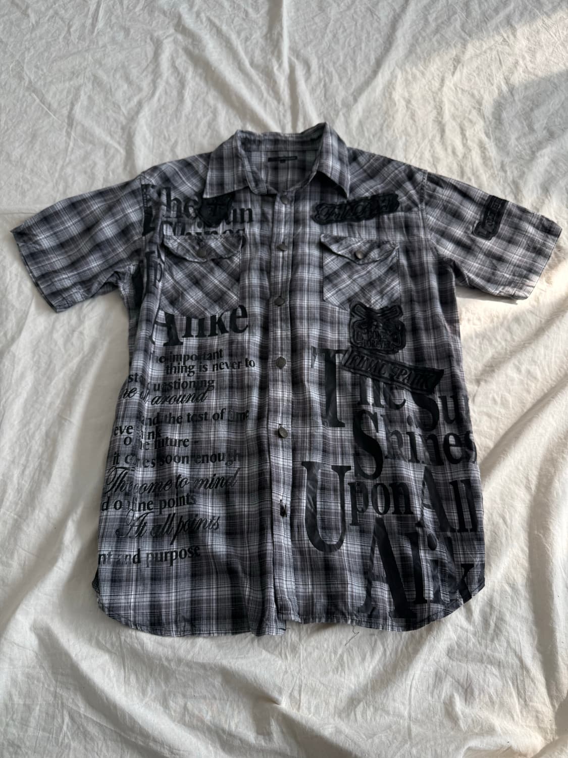 체크 펑크 락시크 셔츠 상품이미지1