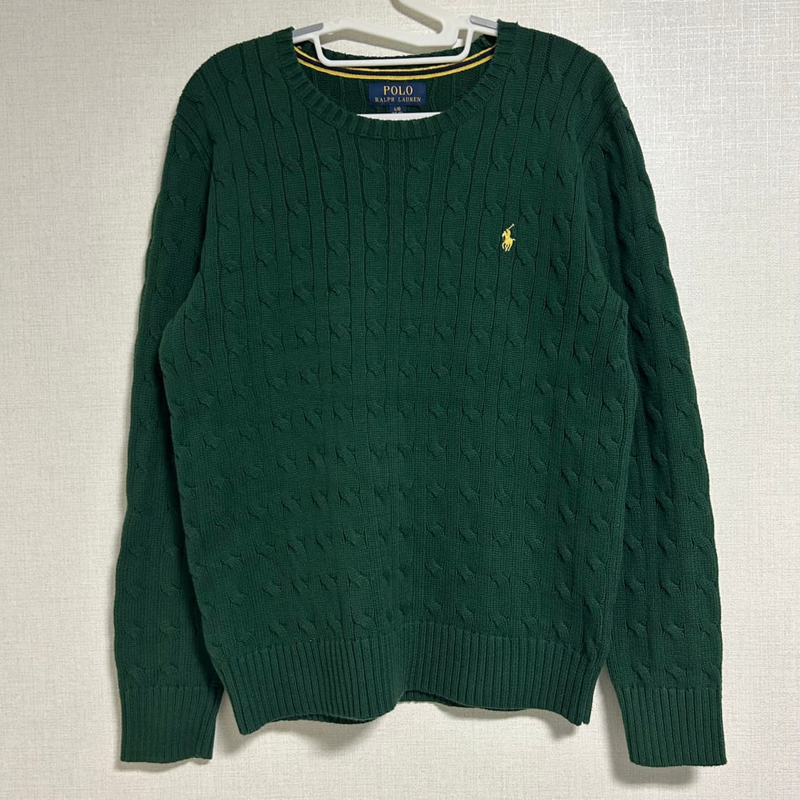 폴로 랄프로렌 신형 꽈배기 니트 그린   상품이미지3