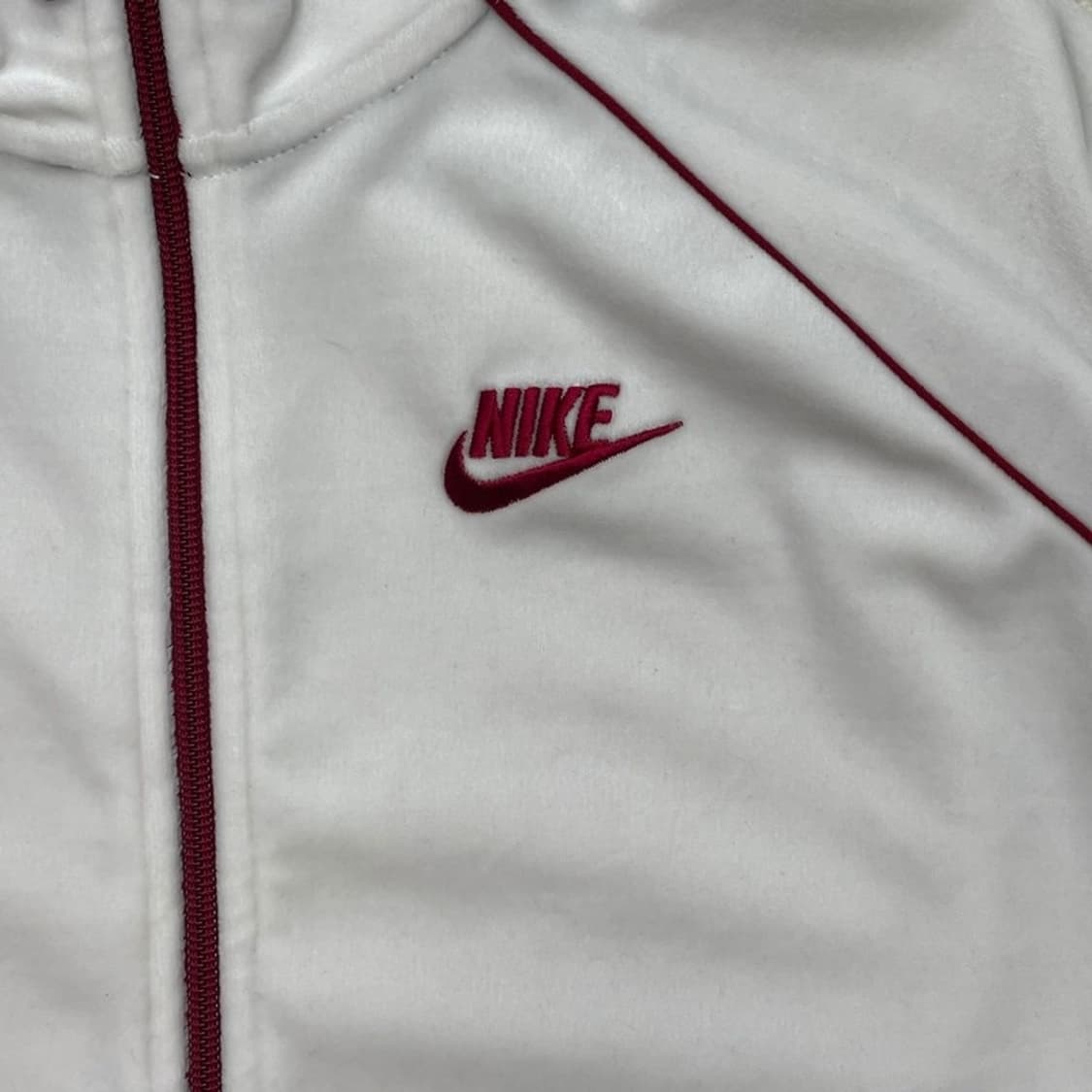 NIKE 트레이닝 벨벳 집업 져지 화이트 XL 상품이미지2