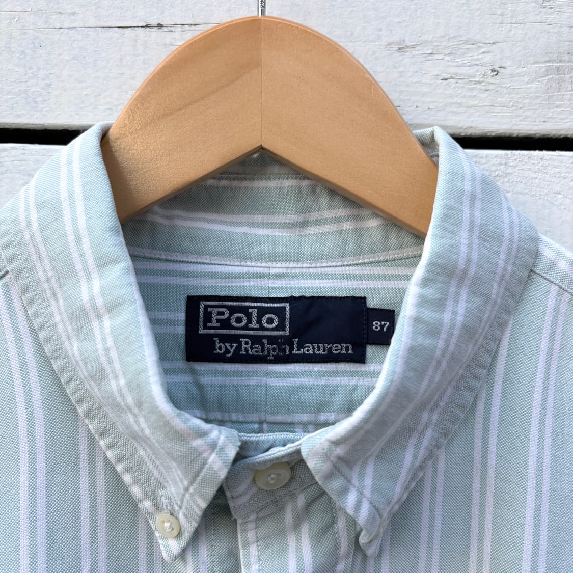Polo 폴로 민트 스트라이프 셔츠 상품이미지3