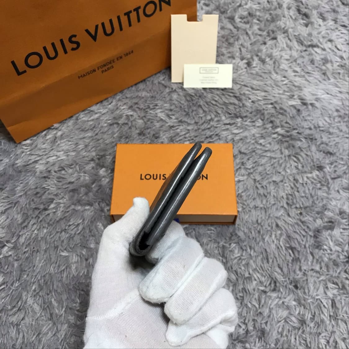 {클로젯}[풀구성]루이비통 쉐도우 오거나이저 앤트러사이트 그레이 카드지갑 상품이미지10