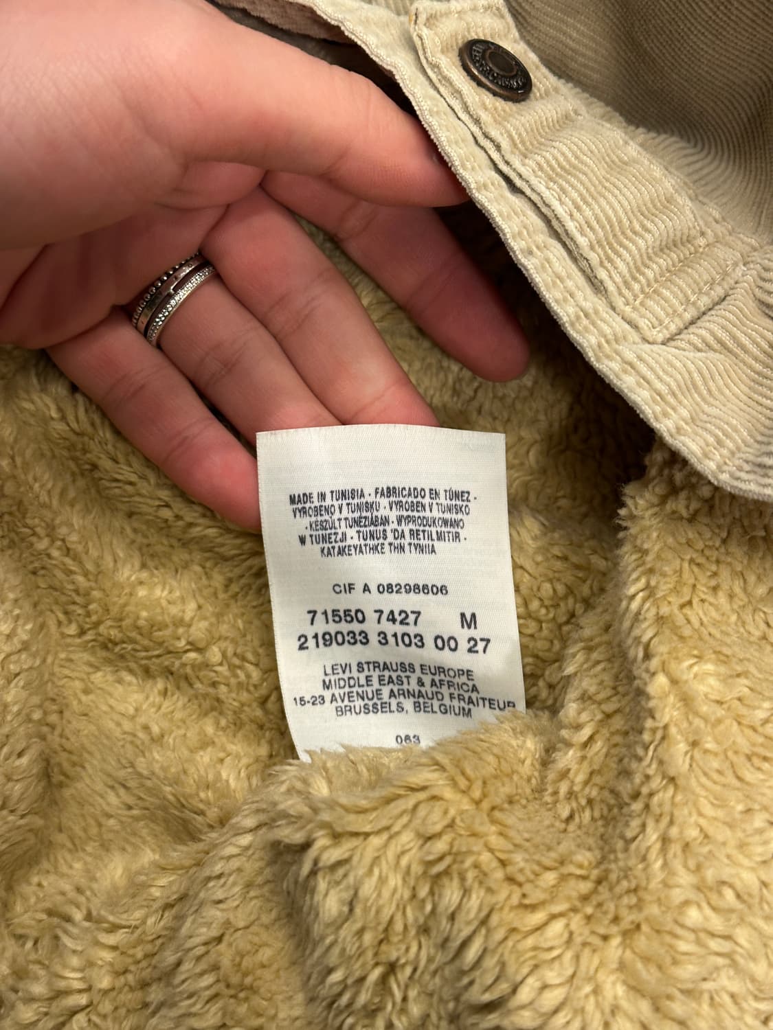 00s 리바이스 쉐르파 코듀로이 트러커 자켓 M 상품이미지5