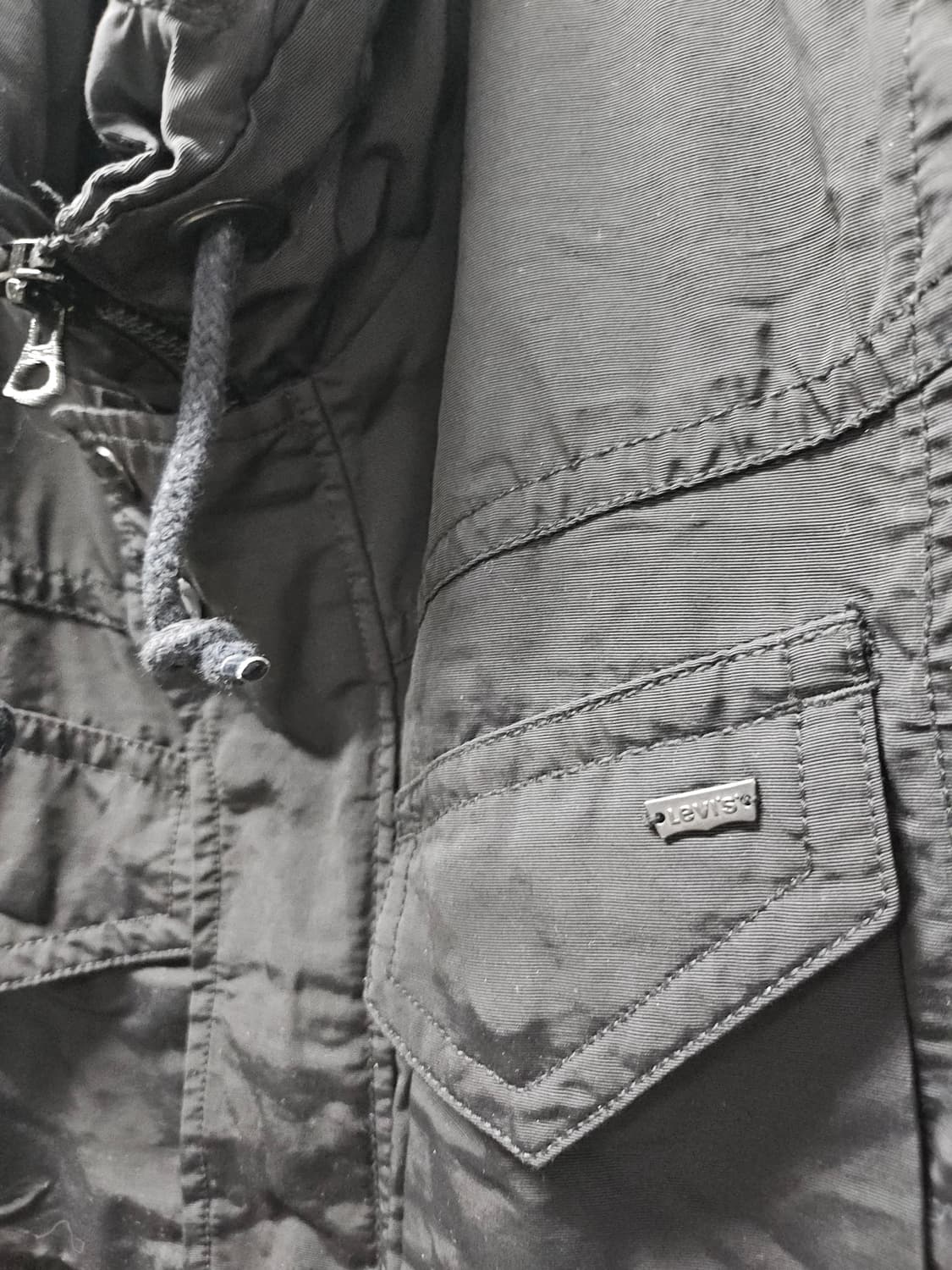 리바이스 블랙 야상 자켓  90  S 상품이미지4