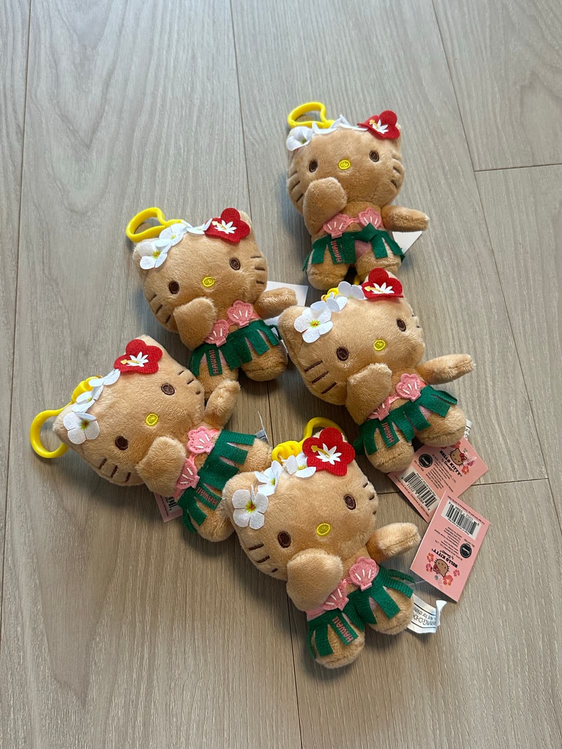 하와이 태닝키티 인형 키링 정품 상품이미지1