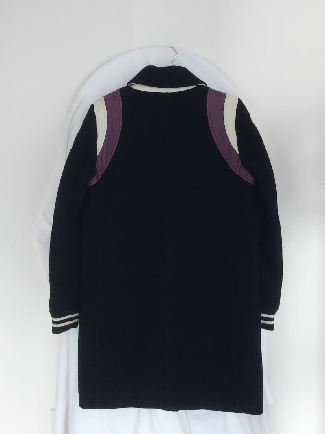 히스테릭 글래머 아카이브 양 가죽 램 스킨 스컬 해골 울 더플 코트 상품이미지5