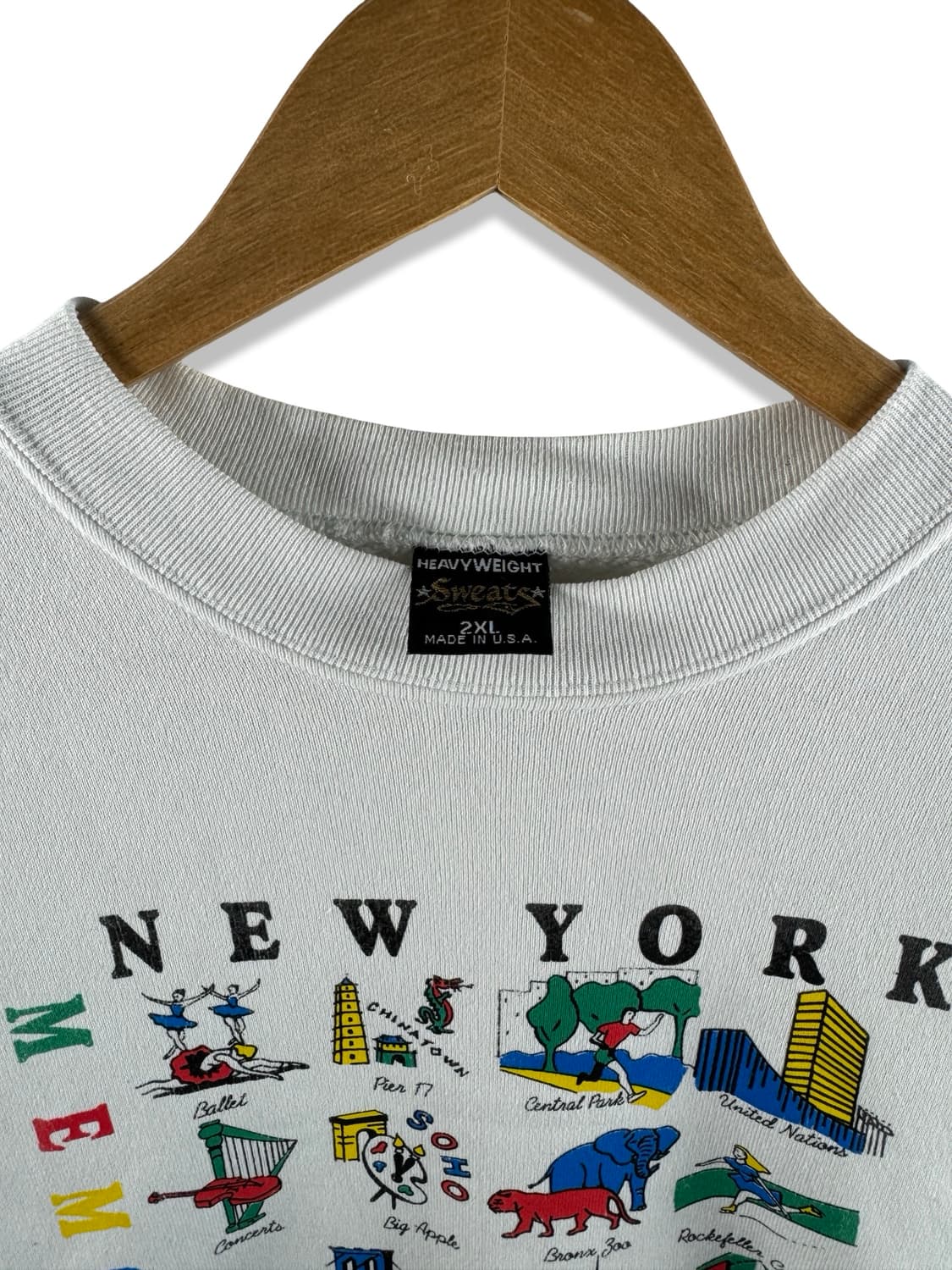 90S 미국생산 뉴욕시티 메모리즈 스웻셔츠2678 상품이미지3