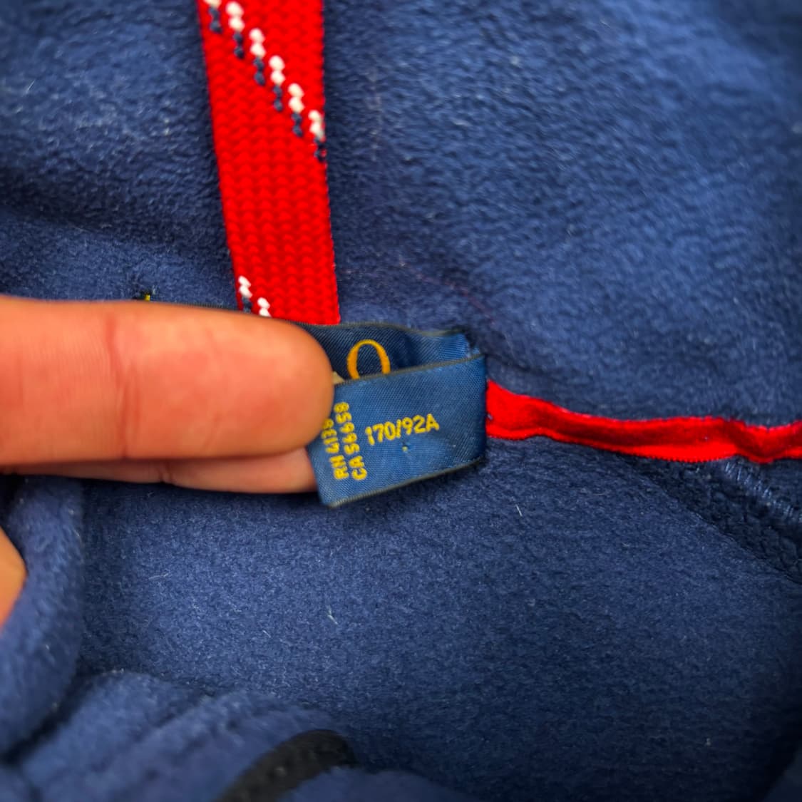 폴로 랄프 로렌 쉴드 로고 네이비 플리스 자켓 S 상품이미지8