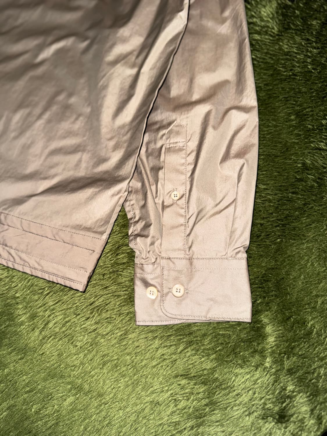 [M] 언어펙티드 22ss 오픈 카라 셔츠 베이지 상품이미지9