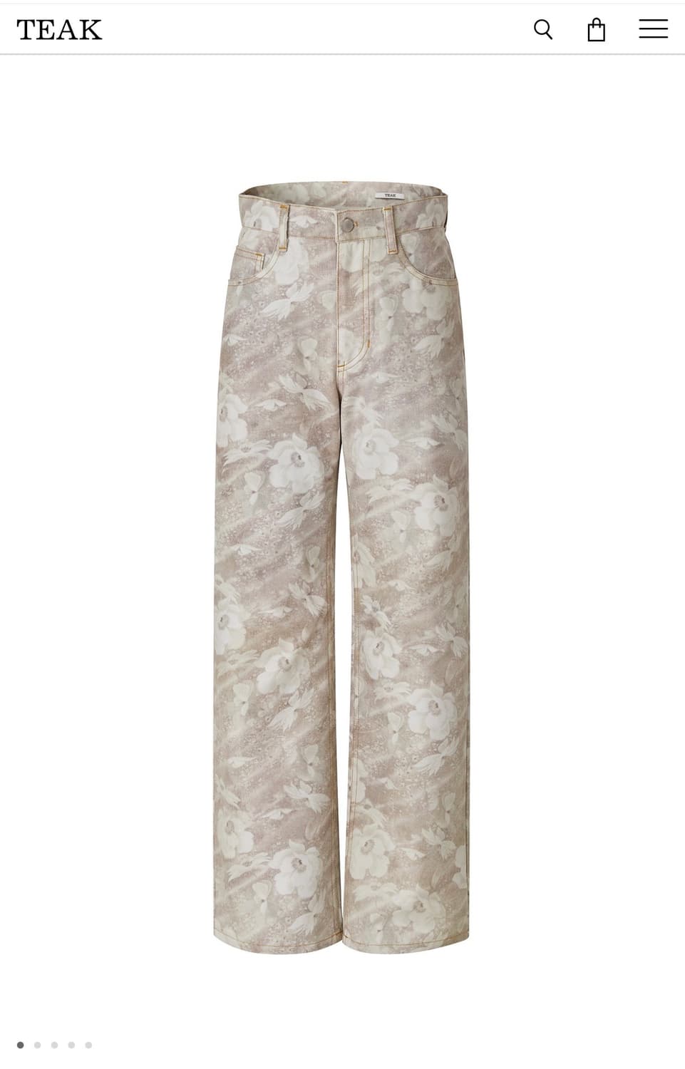Teak 티크 PEAR FLOWER PANTS 플라워팬츠 상품이미지1