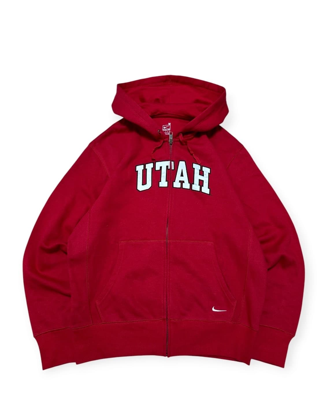 90s 나이키 UTAH 레드 후드집업 상품이미지1