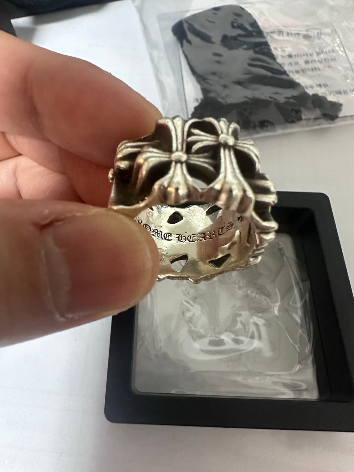 크롬하츠 세메터리 스퀘어링 us 10사이즈 판매 상품이미지6