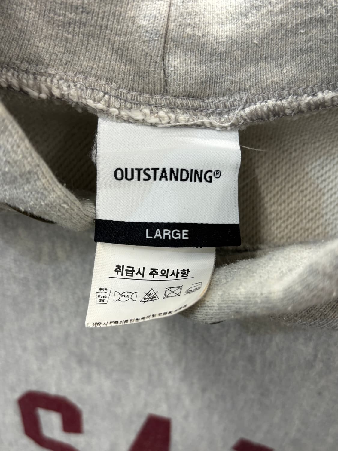 아웃스탠딩 LA SALLE 후드 L 상품이미지4