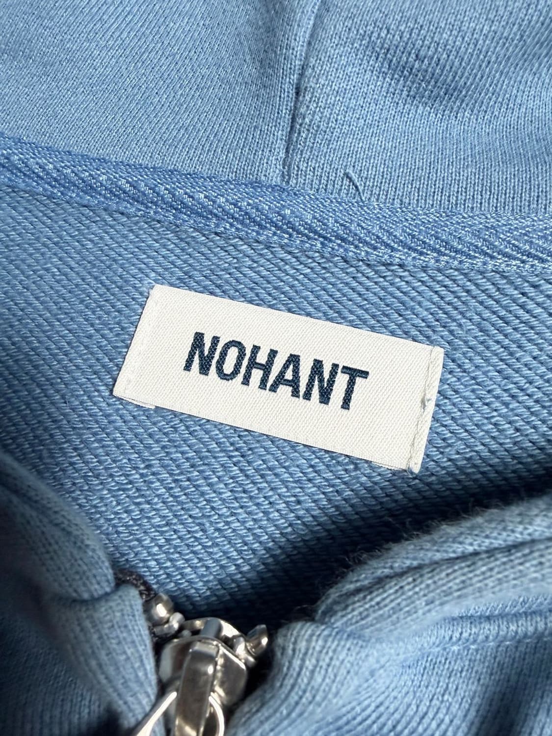 노앙 NOHANT 25SS 자수 레터링 코튼 후드 집업 R2333 상품이미지5