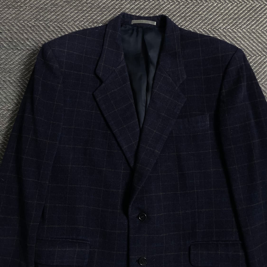 00s 입생로랑 아카이브 체크 패턴 캐시미어 혼방 블레이져y 4673 상품이미지5