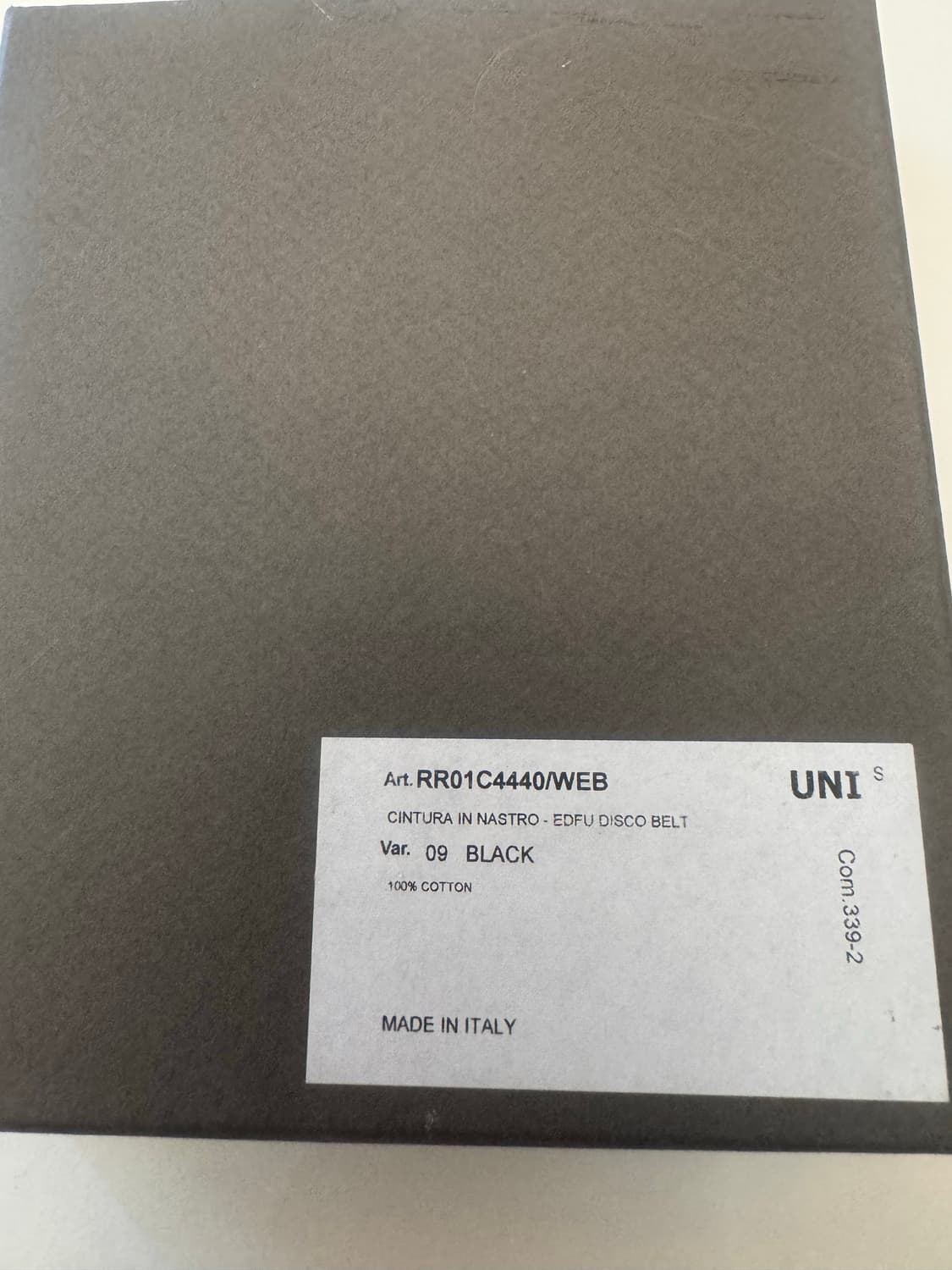 RICK OWENS EDFU Disco Belt  black 상품이미지4