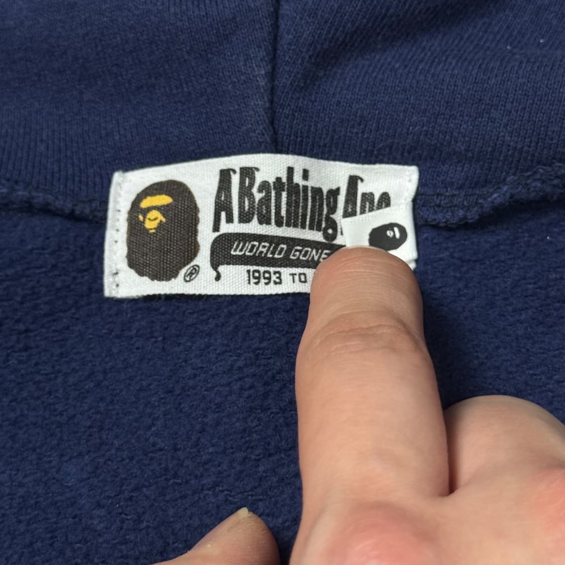 (S) 베이프 컬러 카모 판다 풀집업 후디 네이비 상품이미지8