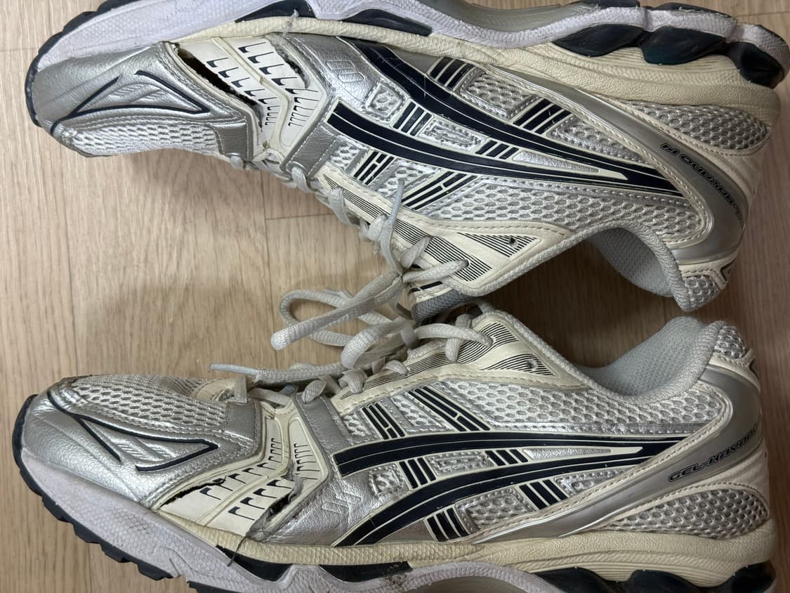 아식스 젤카야노 14 화이트 미드나잇 285-290사이즈 판매 상품이미지3