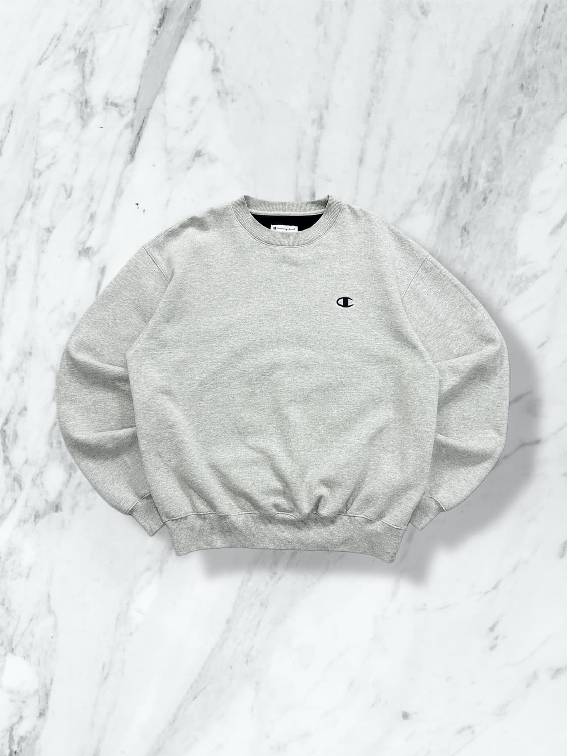 챔피온 에코 플리스 크루넥 그레이 맨투맨 M 상품이미지1