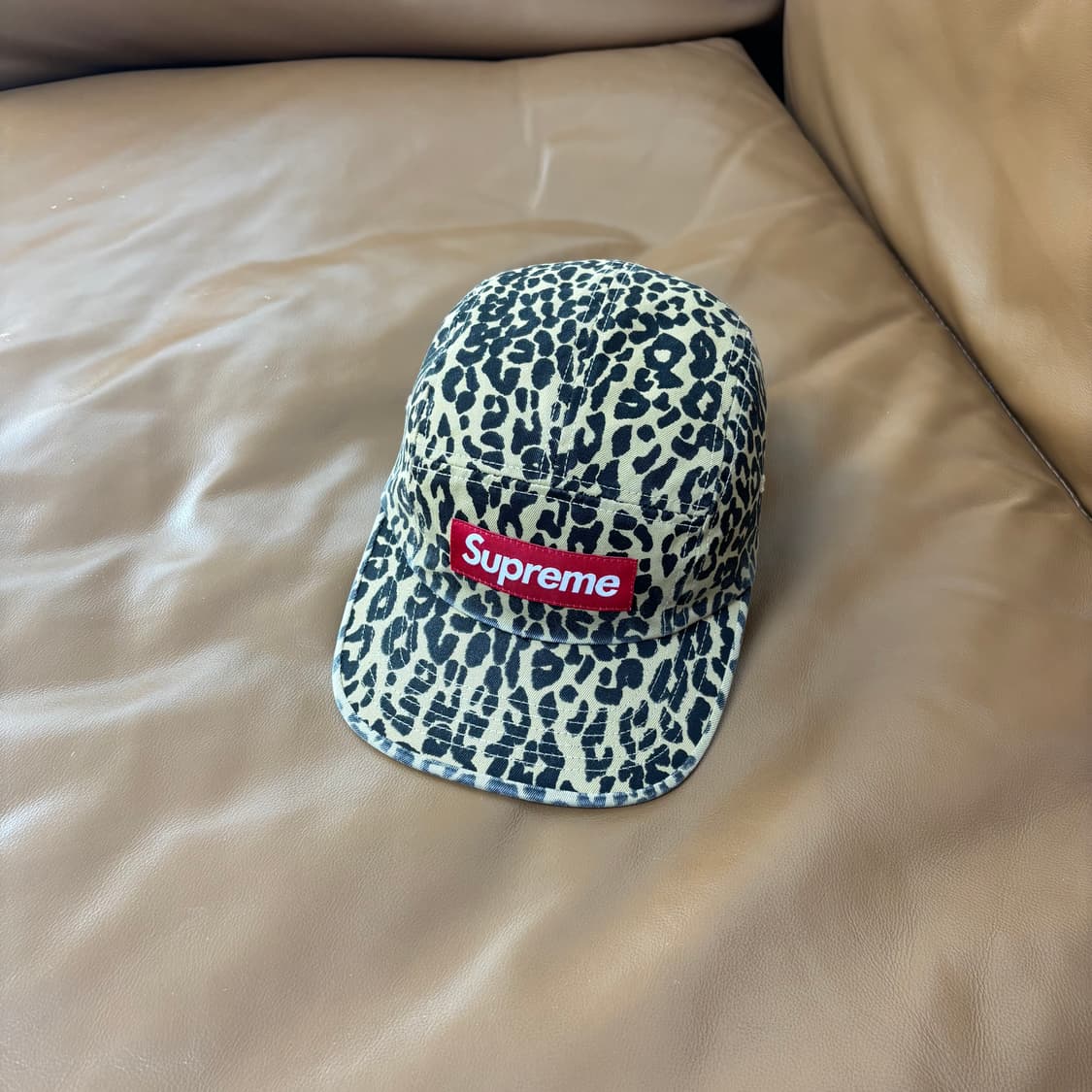 Supreme 슈프림 23fw 워시드 레오파드 캠프캡 모자 Leopard 상품이미지1