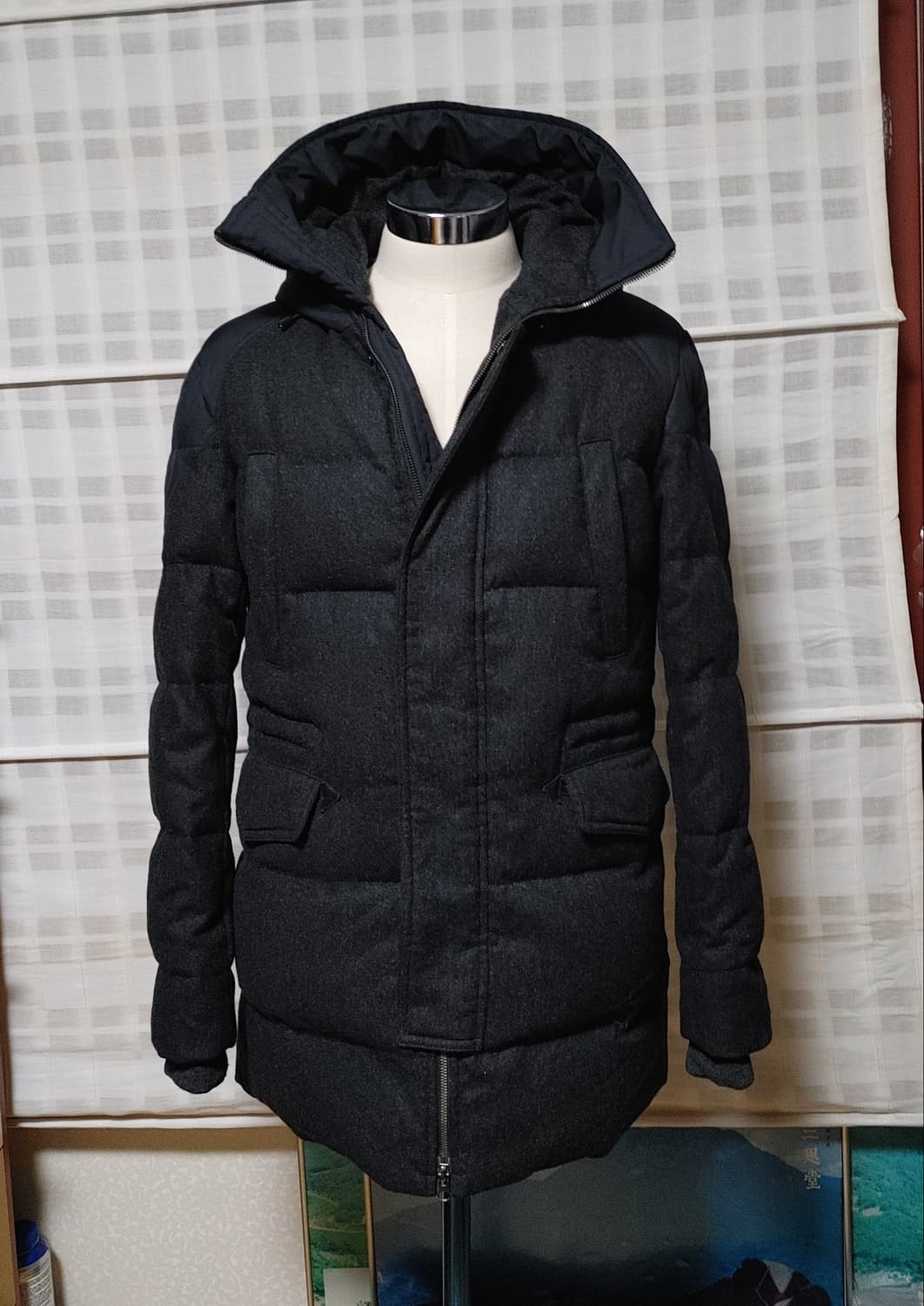 (구스다운) 솔리드옴므 패딩 점퍼 100 (슬림) 상품이미지1