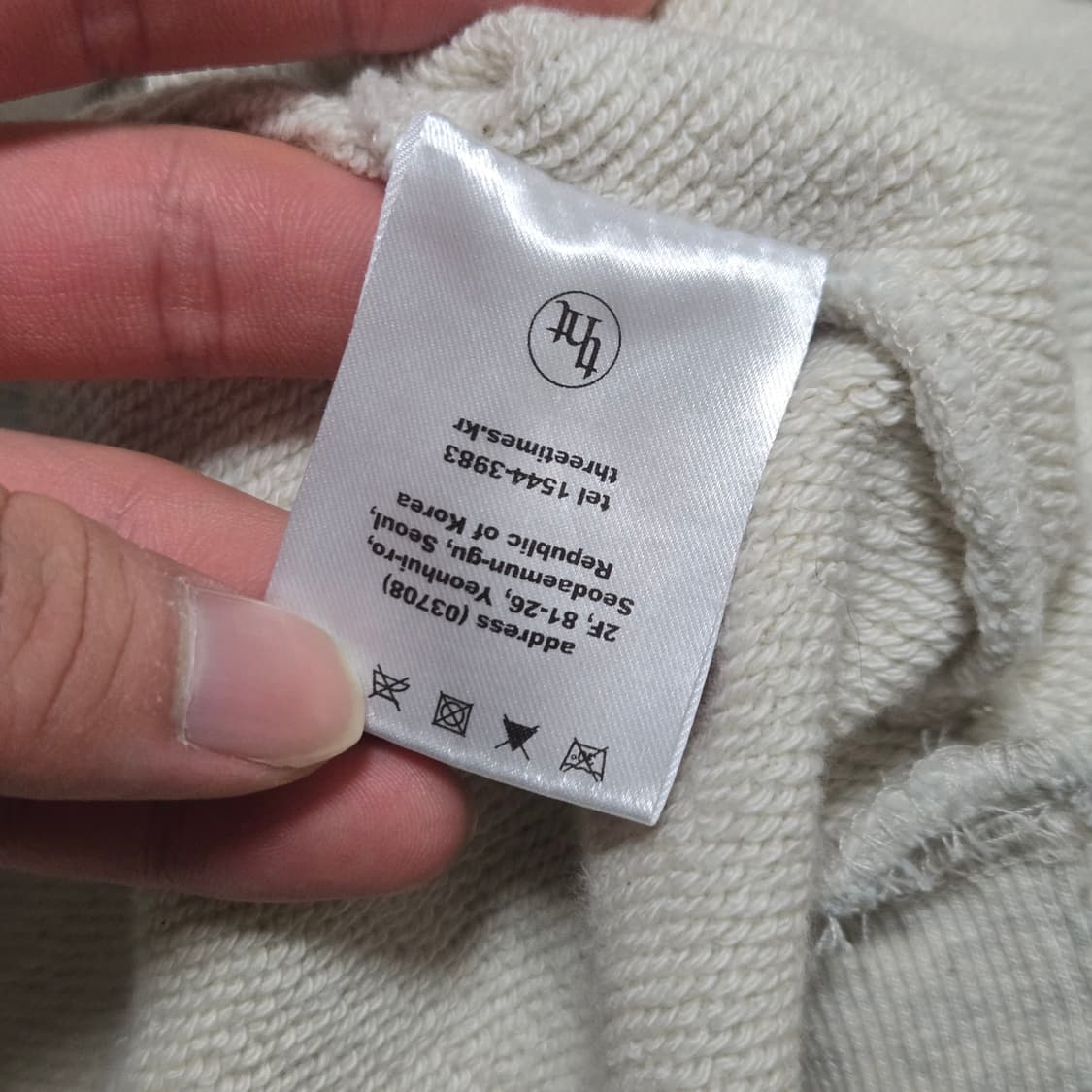 쓰리타임즈 엔젤베이비 멜란지 후드티 상품이미지6